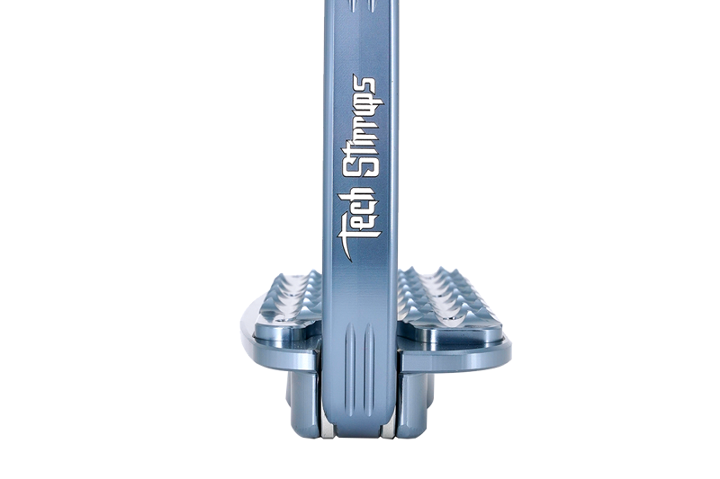 Tech Stirrups Venice Evo Safety Flat Stirrup Silver/Titanium-1